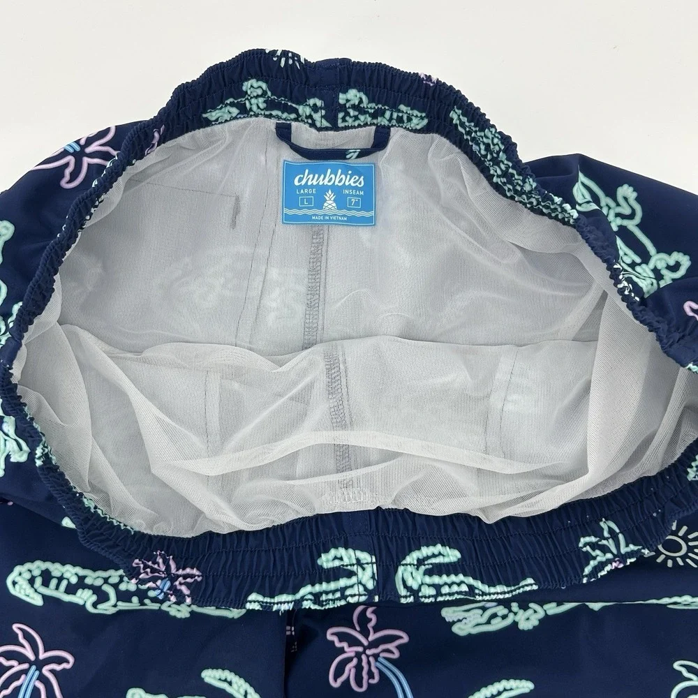 Chubbies The Neon Glades Swim Trunks Mens L 7